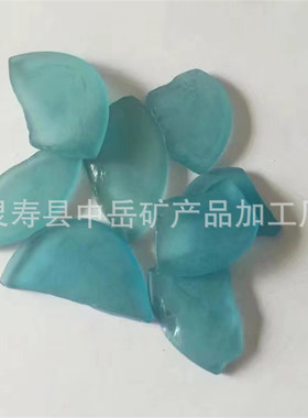 沙滩玻璃石平面手工海玻璃碎片彩色玻璃石头砂海边造景海石头