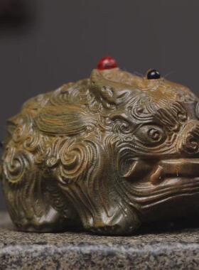 天然阿根廷绿檀唐马手把件生肖马家居饰品工艺礼品木质礼品摆件