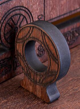 酒神牌宾利轿车红酒架创意高脚杯架烫蜡木质葡萄酒架展示架