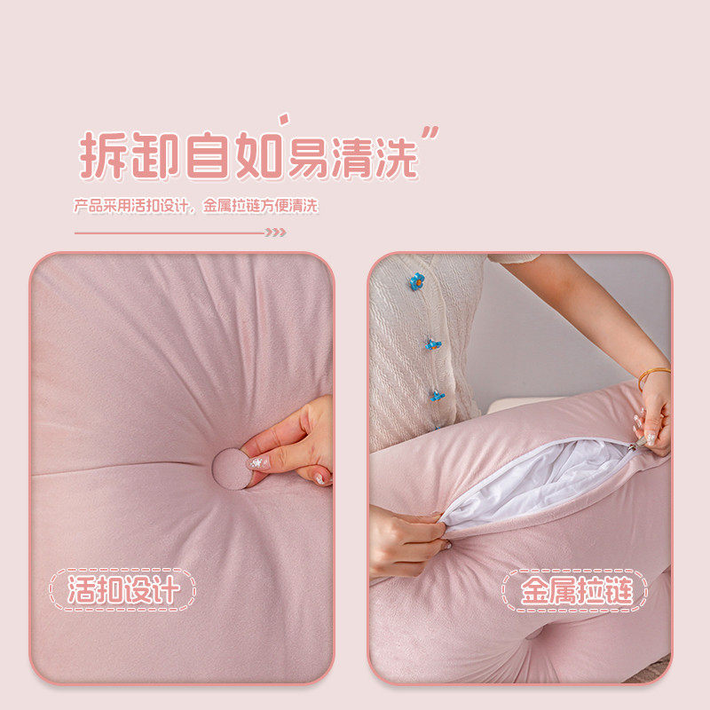 三角靠枕床头靠背榻榻米加厚床上靠垫防撞软包可拆洗卧室护腰软垫,淘宝优惠券,粉丝福利购,淘宝优惠卷