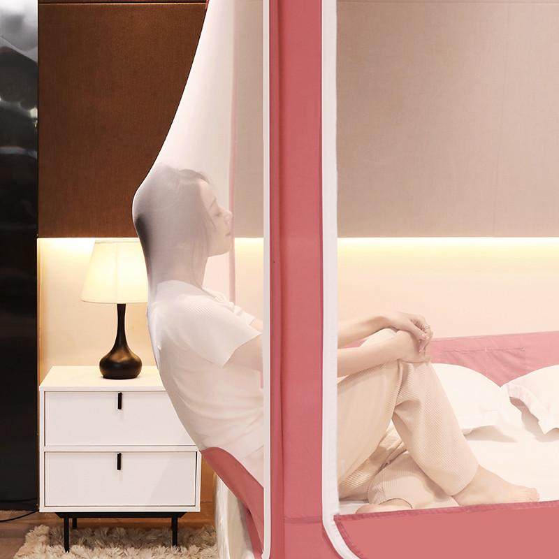 【送风扇】三开门防摔蚊帐坐床防小孩儿童掉床可挂风扇加高加密,淘宝优惠券,粉丝福利购,淘宝优惠卷