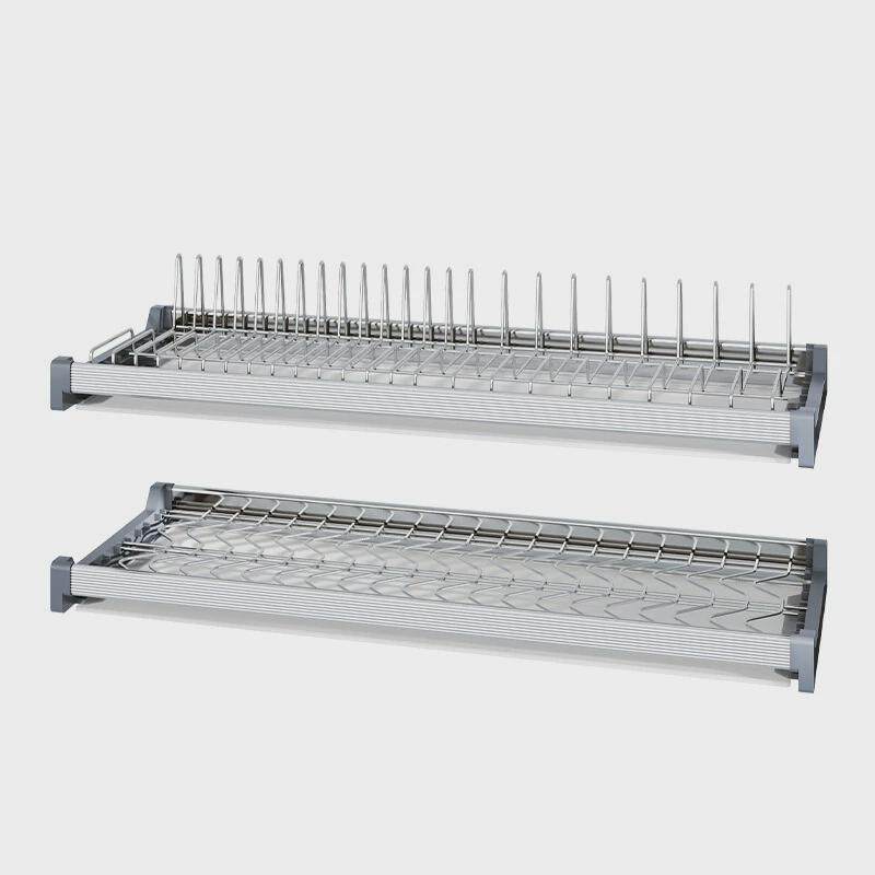 304不锈钢柜内碗碟架厨房碗碟沥水架餐具收纳双层吊柜拉篮置物架,淘宝优惠券,粉丝福利购,淘宝优惠卷