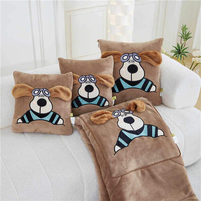 抱枕被子两用多功能可折叠办公室午睡空调被车载靠枕毛绒盖毯四季,淘宝优惠券,粉丝福利购,淘宝优惠卷