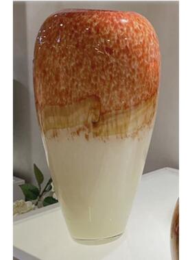 艺术琉璃花瓶摆件现代客厅电视柜轻奢玄关隔断柜花器装饰品玻璃瓶