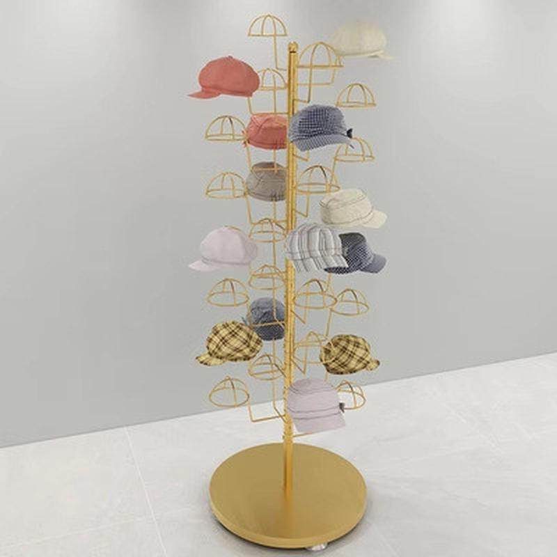 服装店太阳帽收纳货架旋转展示架落地帽架圆形帽子架,淘宝优惠券,粉丝福利购,淘宝优惠卷