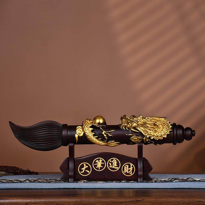 黑檀实木文昌木雕笔文房四宝木质工艺品家居客厅手雕雕刻摆件,淘宝优惠券,粉丝福利购,淘宝优惠卷