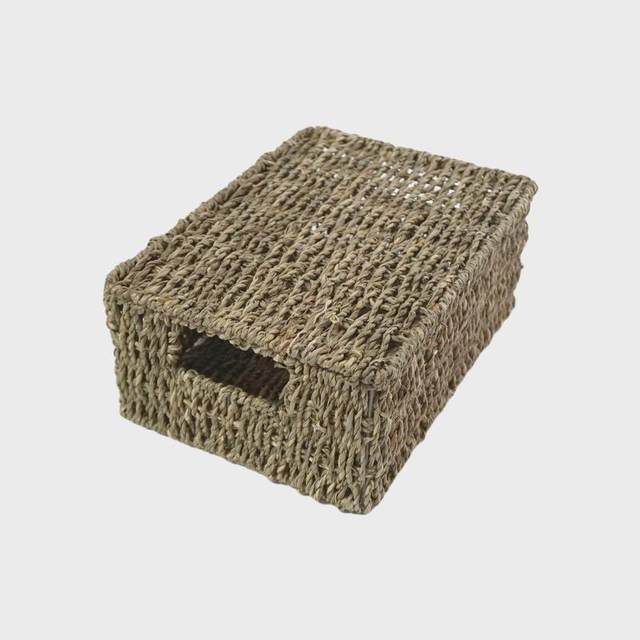 Direct sales of factory hand-woven storage hand-woven pastoral retro poetic storage frame storage basket