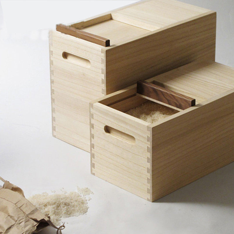 48实木装米桶家用防潮防虫密封储米箱厨房面粉箱米缸20斤大米,淘宝优惠券,粉丝福利购,淘宝优惠卷