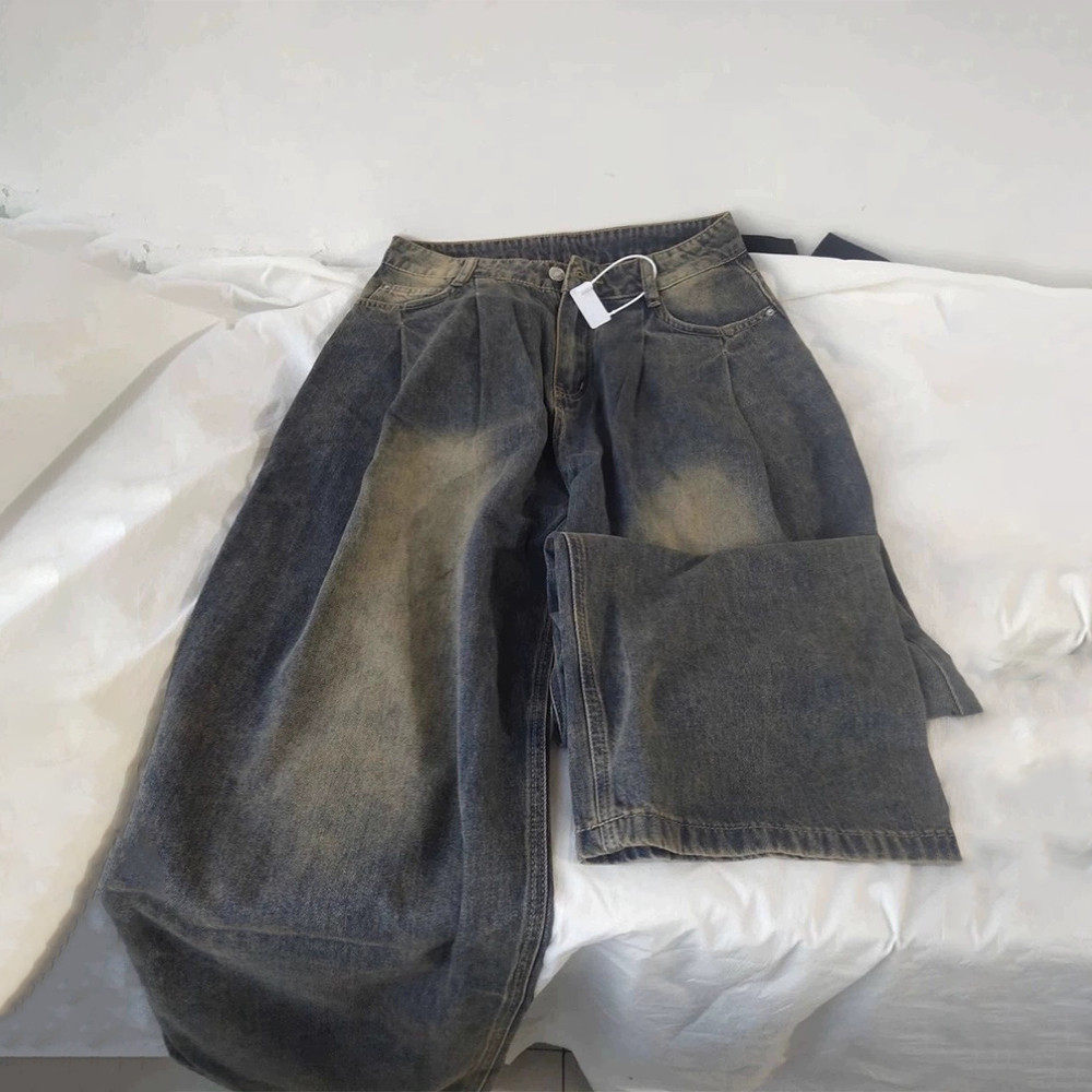 300斤大码水泥灰阔腿女胖mm梨形身材加绒直筒,淘宝优惠券,粉丝福利购,淘宝优惠卷