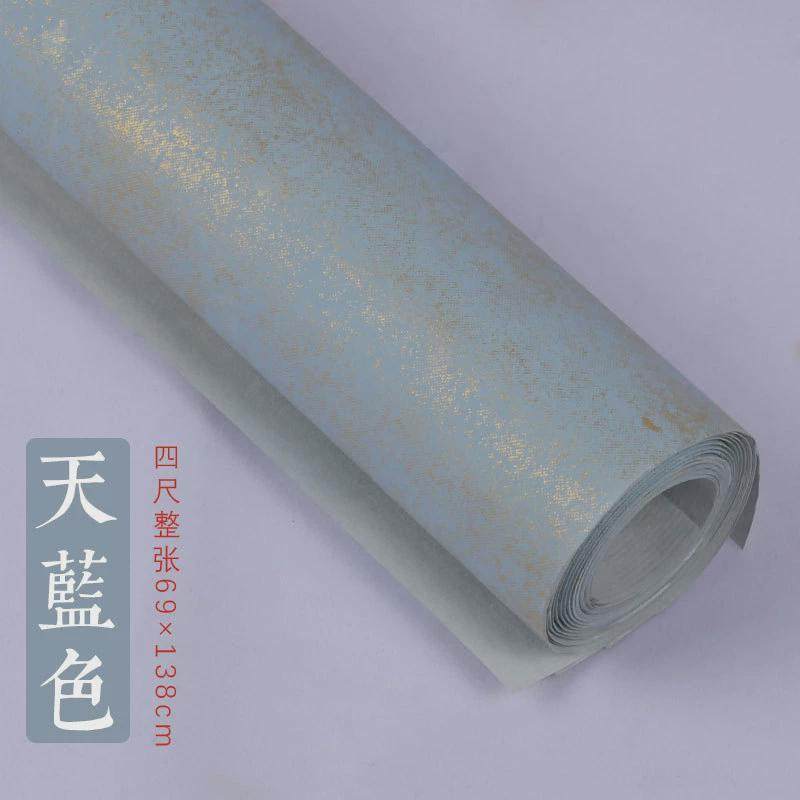 四尺六尺八尺彩色蜡染鎏金洒金安徽宣纸半生半熟书法创作品用10张,淘宝优惠券,粉丝福利购,淘宝优惠卷