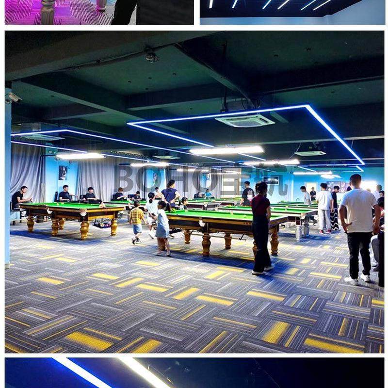 台球室灯LED桌球室专用灯框长方形无缝拼接长条灯台球厅方通灯,淘宝优惠券,粉丝福利购,淘宝优惠卷