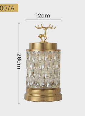 客厅家居摆件工艺品四件套电镀拉丝轻奢家居装饰品金属摆件