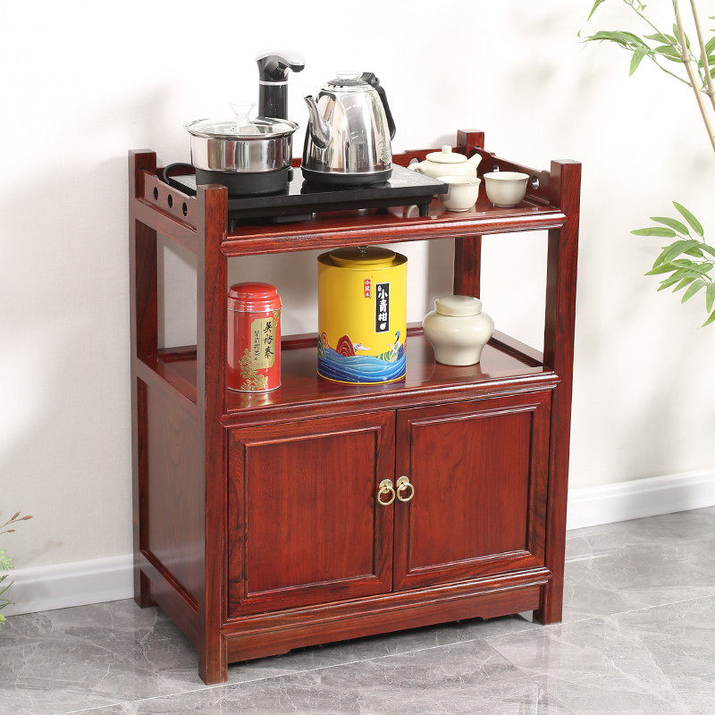 0A新中式茶水柜实木小型茶柜客厅酒柜餐边柜落地置物架家用收纳柜,淘宝优惠券,粉丝福利购,淘宝优惠卷