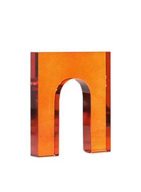 现代轻奢彩色几何水晶拱门摆件客厅茶几家居装饰品样板间门型软装