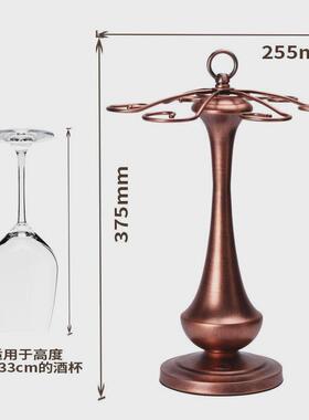 铁艺红酒杯架子欧式倒挂高脚酒杯架家用创意阿拉丁神灯葡萄酒杯架