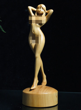 崖柏木雕高跟鞋女摆件实木雕刻花样年华家居办公装饰工艺礼品