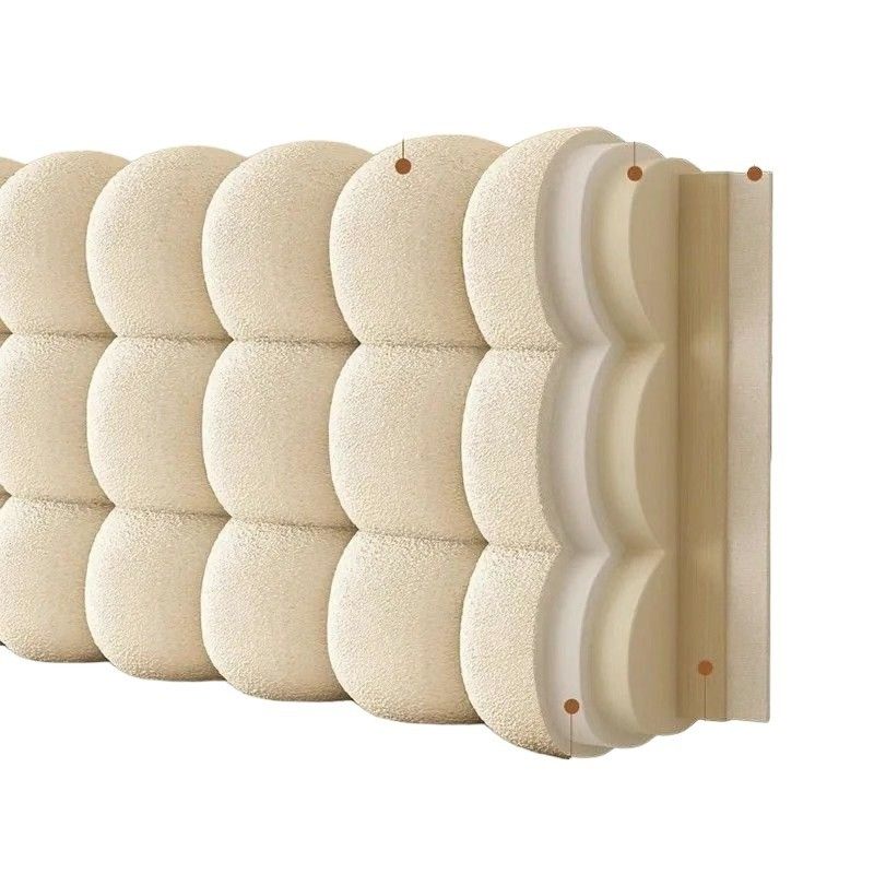 奶油小雪球床头软包加厚新款榻榻米床上靠背垫泰迪绒朵靠枕,淘宝优惠券,粉丝福利购,淘宝优惠卷