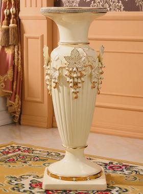 欧式罗马柱子摆件客厅奢华大花瓶陶瓷落地花瓶插花艺装饰花盆
