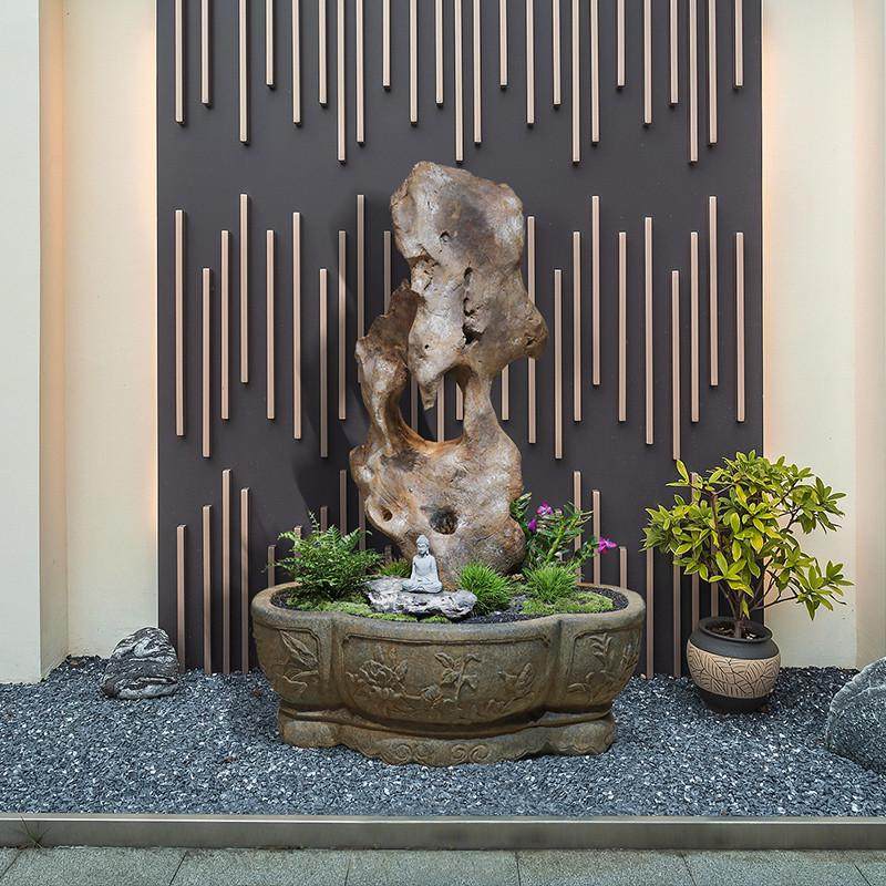 户外庭院太湖石假山造景花盆小花园布置仿石景观玄关装饰落地摆件,淘宝优惠券,粉丝福利购,淘宝优惠卷