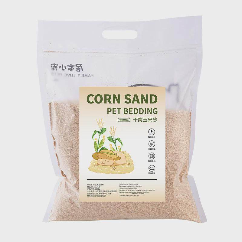 热销仓鼠垫料玉米芯升级小颗粒尿砂大包装一吨金丝熊夏季品玉米沙 - 图2