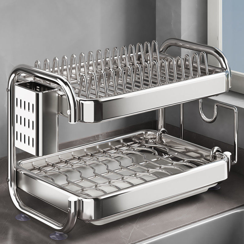 不锈钢碗碟收纳架沥水碗盘架碗柜碗筷沥水架碗架厨房置物架放碗盒,淘宝优惠券,粉丝福利购,淘宝优惠卷