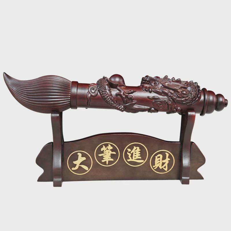 黑檀实木文昌木雕笔文房四宝木质工艺品家居客厅手雕雕刻摆件,淘宝优惠券,粉丝福利购,淘宝优惠卷