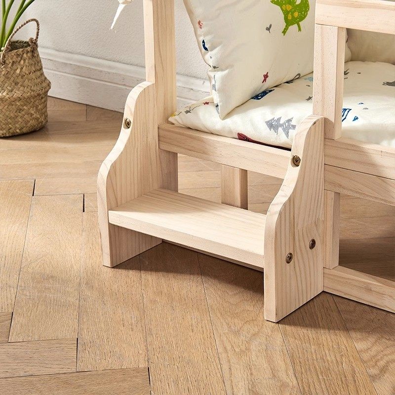 双层猫床宠物床实木封闭式安全感四季狗窝狗床小猫咪夏天床边猫窝,淘宝优惠券,粉丝福利购,淘宝优惠卷