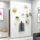 Solid wood hole board living room entrance wooden partition board accessories wall cover storage placement direct sales