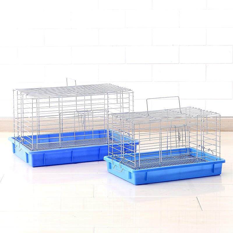 工厂直营中号兔笼镀铬兔笼荷兰猪笼子豚鼠笼子不锈钢蓝盆中号兔笼,淘宝优惠券,粉丝福利购,淘宝优惠卷
