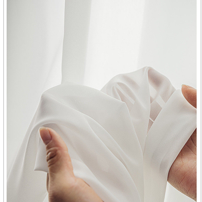 雪纺纱窗帘纱帘窗纱现代简约柔软窗帘纱成品纯色百搭白色纱窗帘,淘宝优惠券,粉丝福利购,淘宝优惠卷