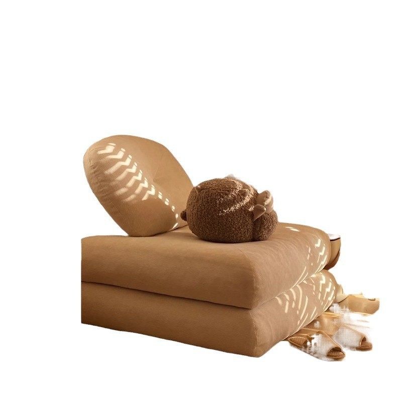 奶油单人沙发小户型客厅豆腐块麻薯沙发床折叠两用模块懒人可折叠,淘宝优惠券,粉丝福利购,淘宝优惠卷