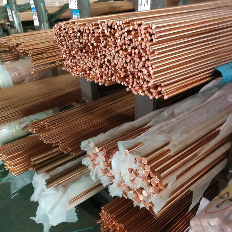 t2紫铜棒棒红铜纯铜铜棒模具放电3-200mm实心零切厂家供应 - 图1