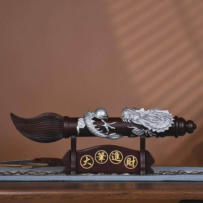 黑檀实木文昌木雕笔文房四宝木质工艺品家居客厅手雕雕刻摆件,淘宝优惠券,粉丝福利购,淘宝优惠卷