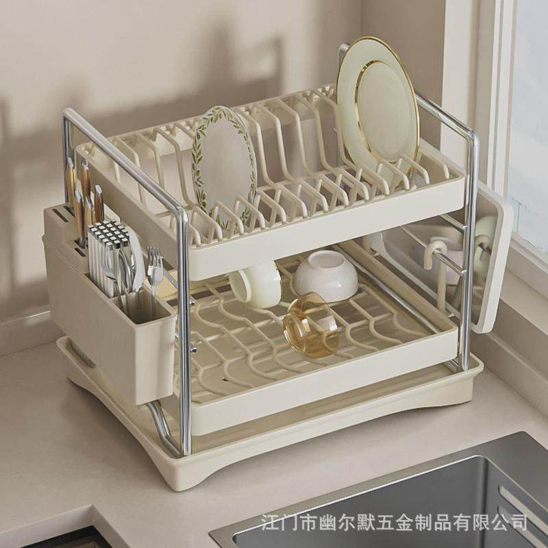 厨房多功能碗碟置物架家用多层台式碗碟碗盘筷沥水碗架收纳架,淘宝优惠券,粉丝福利购,淘宝优惠卷