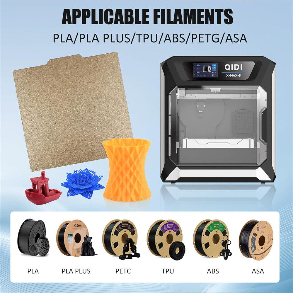 330x330mm尺寸双面光滑万花筒八角星热床弹簧构建板无磁性贴纸,淘宝优惠券,粉丝福利购,淘宝优惠卷