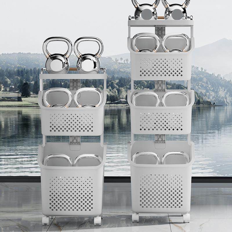 用多功能脏衣篮卧室脏收纳筐多层浴室置物架滑轮推车置物架,淘宝优惠券,粉丝福利购,淘宝优惠卷