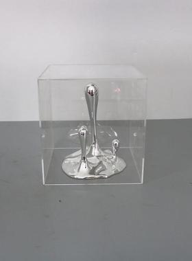 现代轻奢极简抽象树脂水滴艺术摆件亚克力客厅玄关样板房软装饰品