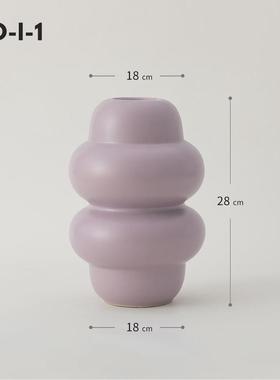 栢嘉越中古风陶瓷花瓶摆件ins镜面家居银软装客厅餐桌花器装饰