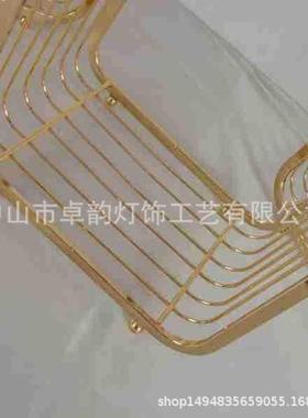 北欧ins风轻奢客厅花架现代大号落地花瓶摆件花器插花金属装饰品