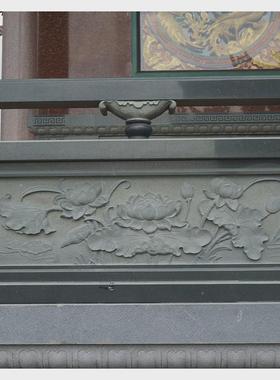 惠安石雕厂家供应天然石栏杆浮雕石青石栏杆护栏围栏花岗岩装饰