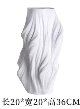 北欧客厅创意几何花瓶摆件样板间售楼处简约现代玄关艺术花器饰品