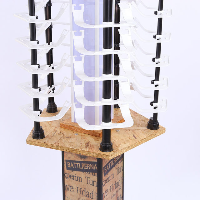 Glasses display stand solid wood paint floor rotating sunglasses glasses rack props display cabinet with lights sunglasses shelf