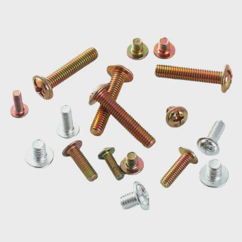铁镀锌十字圆头带垫机螺钉机牙螺栓螺钉盘头螺丝钉十字槽带垫螺丝,淘宝优惠券,粉丝福利购,淘宝优惠卷
