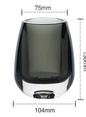 防摔简约现代pc北欧仿玻璃餐厅摆件花瓶彩色卫生间样板房茶几花瓶