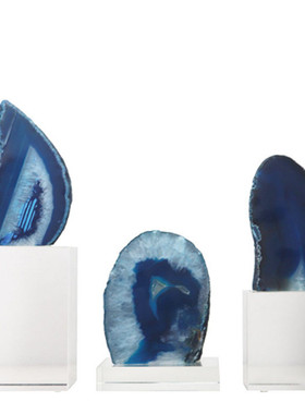 电视柜酒柜装饰品摆件轻奢现代玛瑙工艺品样板间客厅摆设抽象人物