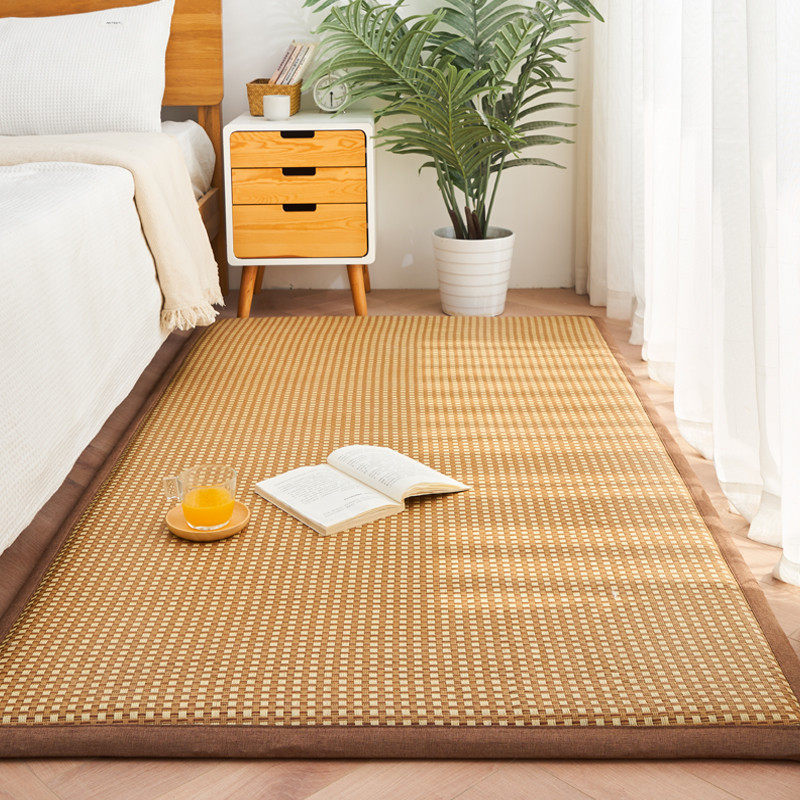 日式榻榻米地垫2024新款凉夏天床边地毯冰丝藤草夏季定制,淘宝优惠券,粉丝福利购,淘宝优惠卷