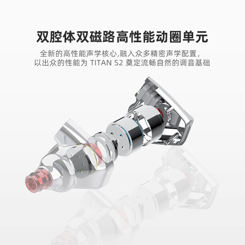 DUNU达音科TITAN S2有线耳机HiFi入耳式typec耳塞TITANS2泰坦二代 - 图0
