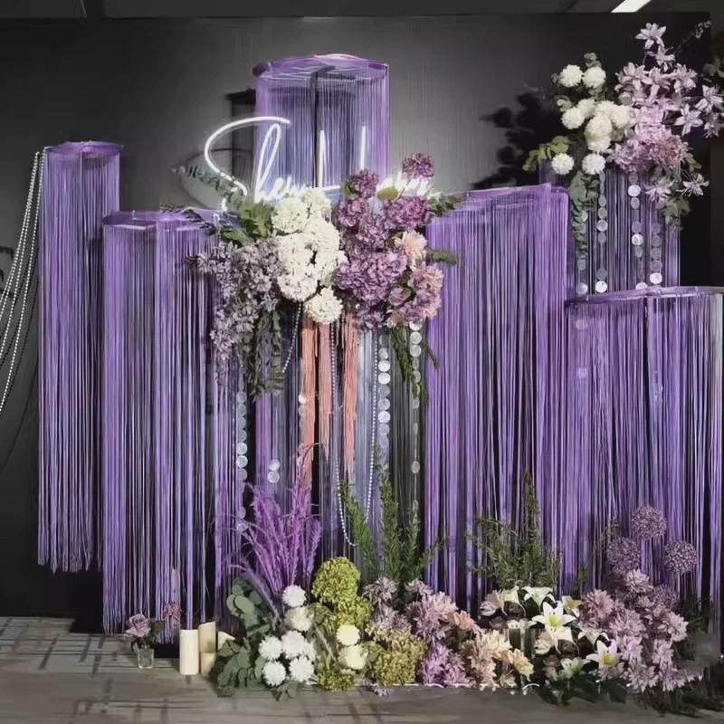 婚庆道具铁艺圆环架子婚礼舞台布置花环路引珠帘装饰伸缩立杆,淘宝优惠券,粉丝福利购,淘宝优惠卷