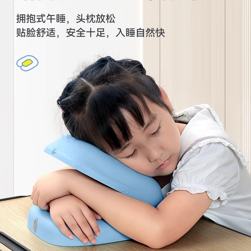 便携式折叠午睡枕中小学生午睡趴睡枕夏季教室睡觉午休神器趴趴枕-图0