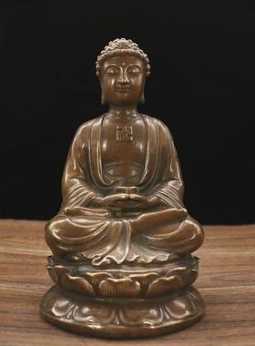 仿古铜南海观世音摆件家居客厅办公室桌面摆放中式创意装饰工艺品